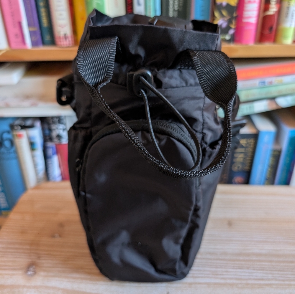 Calpak Water Bottle Holder In Black Nylon